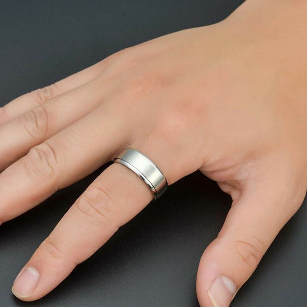 THE CRONOS | TIME-HONORED TITANIUM WEDDING BAND - Picture 5 of 5